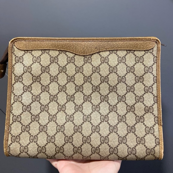 Gucci Beige and Brown Monogram Bag - Picture 2 of 15